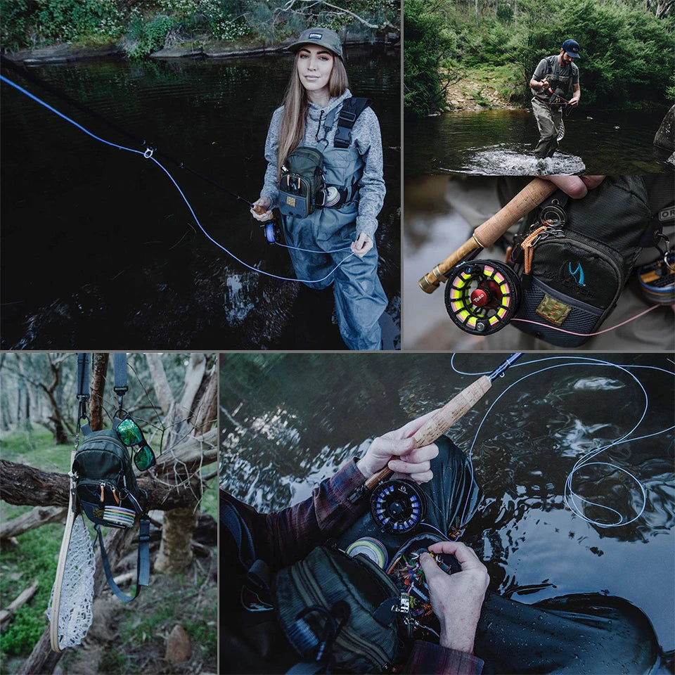 Maximumcatch Fly Fishing Chest Pack – Optional Five Essential Fishing Tool Accessories