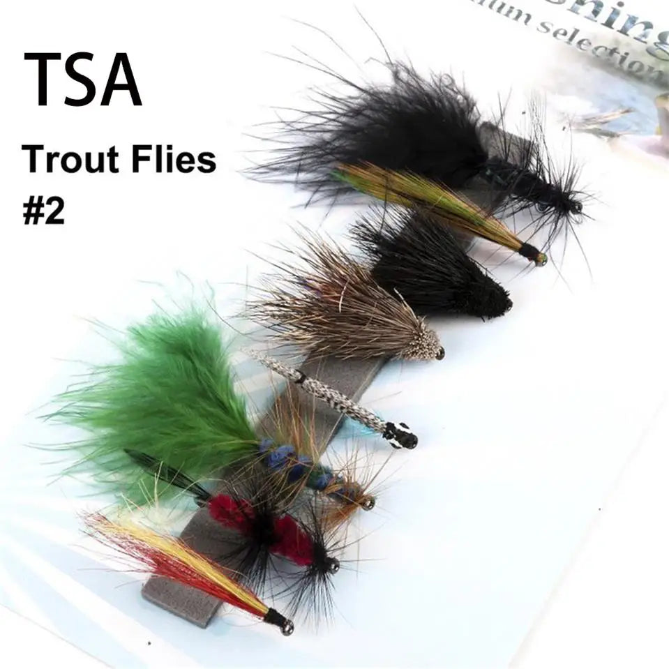 Maximumcatch Fly Fishing Flies Set – Streamer, Dry, Nymph, Wet Flies (#2–#14) for Trout & More