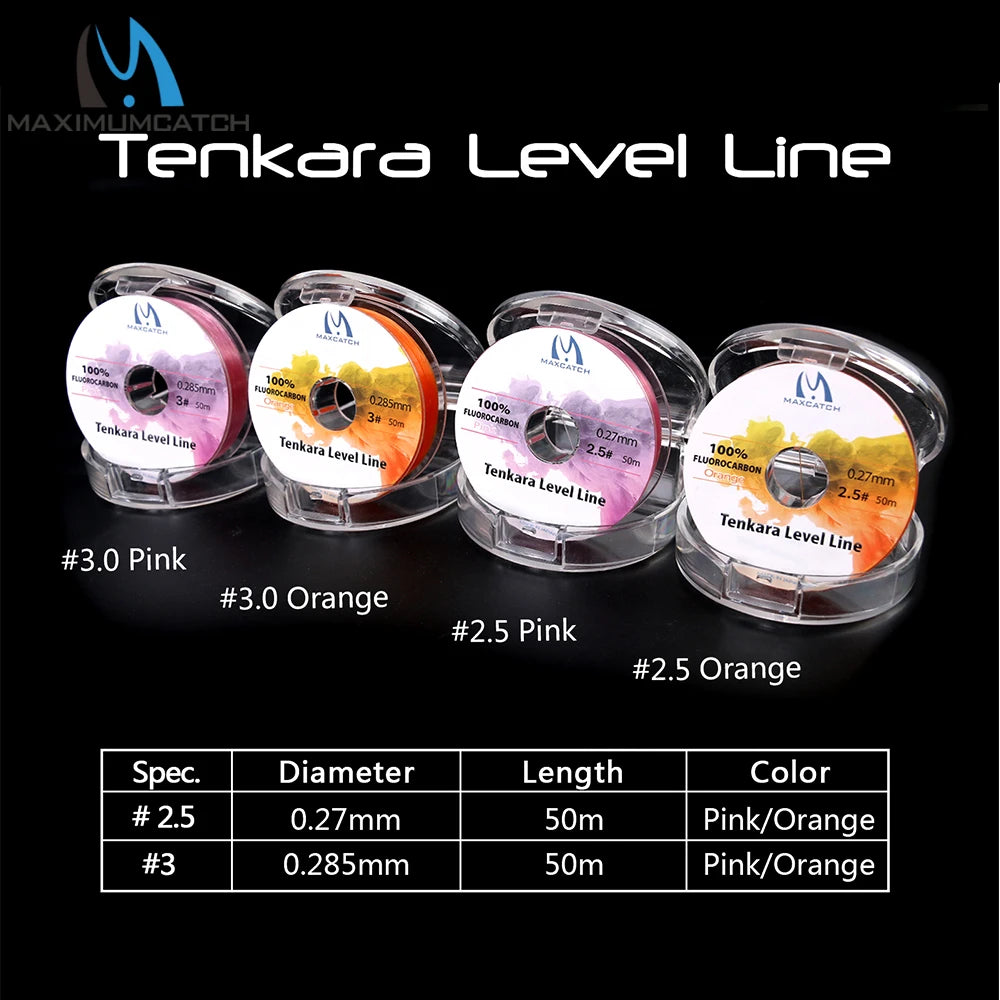 Maximumcatch Tenkara Level Line – 50M Fluorocarbon Fly Fishing Line