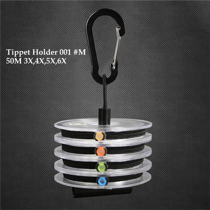 Maximumcatch Fly Fishing Tippet Line – Clear (2X, 3X, 4X, 5X, 6X, 7X) with Tippet Holder & Spool Tender