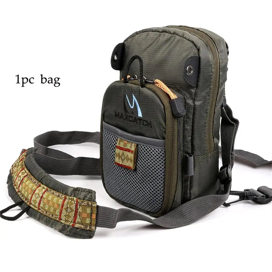 Maximumcatch Fly Fishing Chest Pack – Optional Five Essential Fishing Tool Accessories