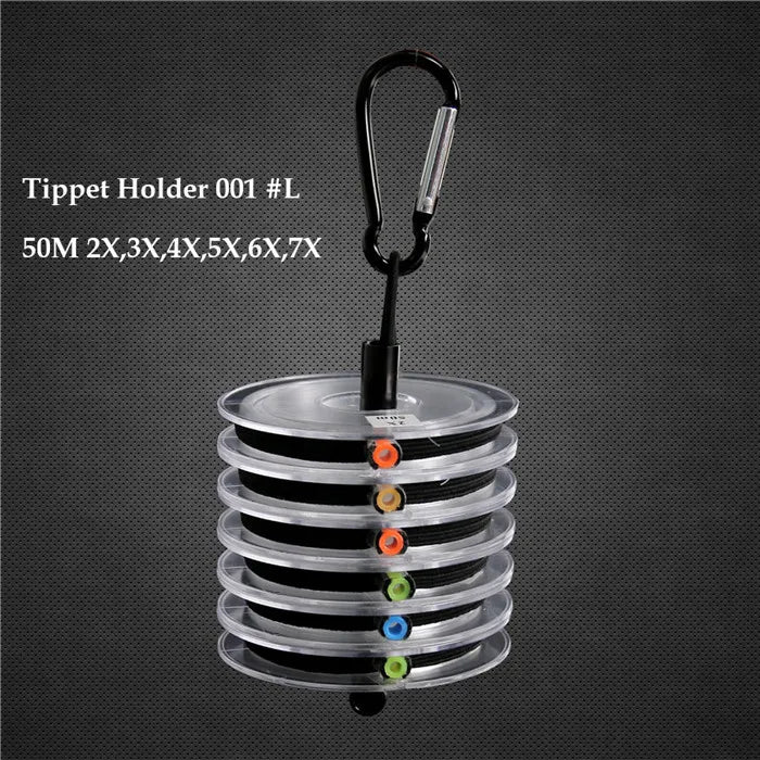 Maximumcatch Fly Fishing Tippet Line – Clear (2X, 3X, 4X, 5X, 6X, 7X) with Tippet Holder & Spool Tender