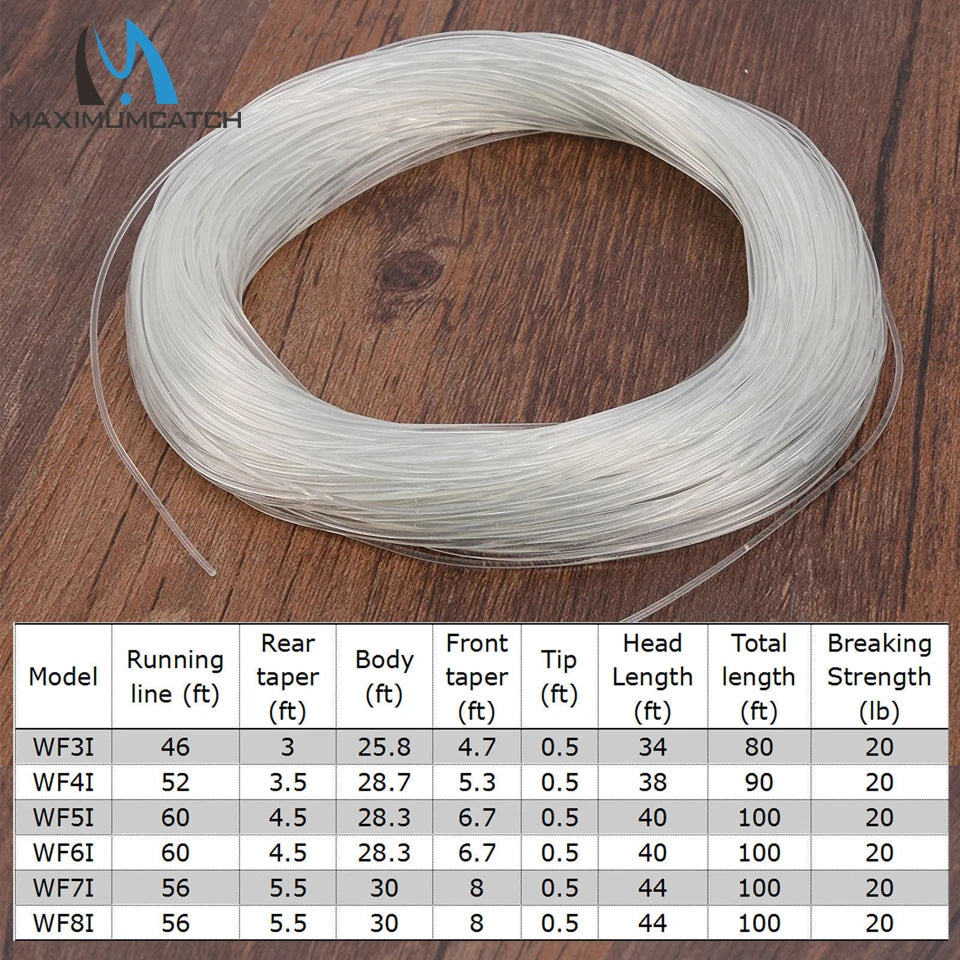 Maximumcatch Weight Forward Intermediate Fly Fishing Line – Clear/Blue (4–8WT)