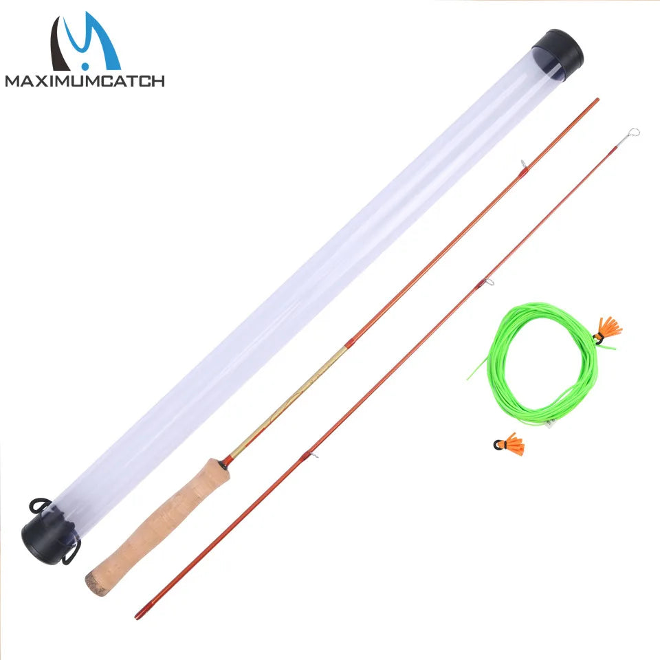 Maximumcatch Practice Starter Fly Rod – 4.2FT (1.28M) with WF Fly Line & Strike Indicator