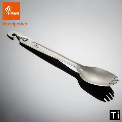 Fire Maple Titanium Spork – Ultralight Multi-Function Cutlery for Hiking & Camping (ISPO Gold Award Winner)