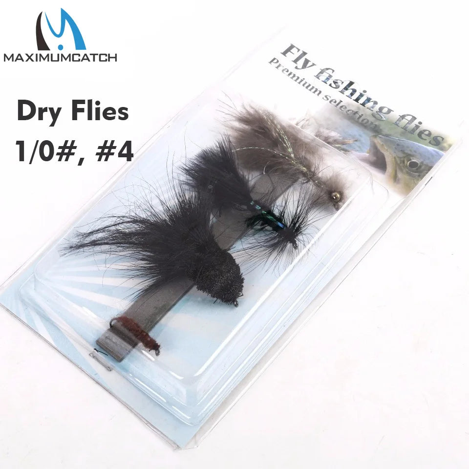 Maximumcatch Fly Fishing Flies Set – Streamer, Dry, Nymph, Wet Flies (#2–#14) for Trout & More