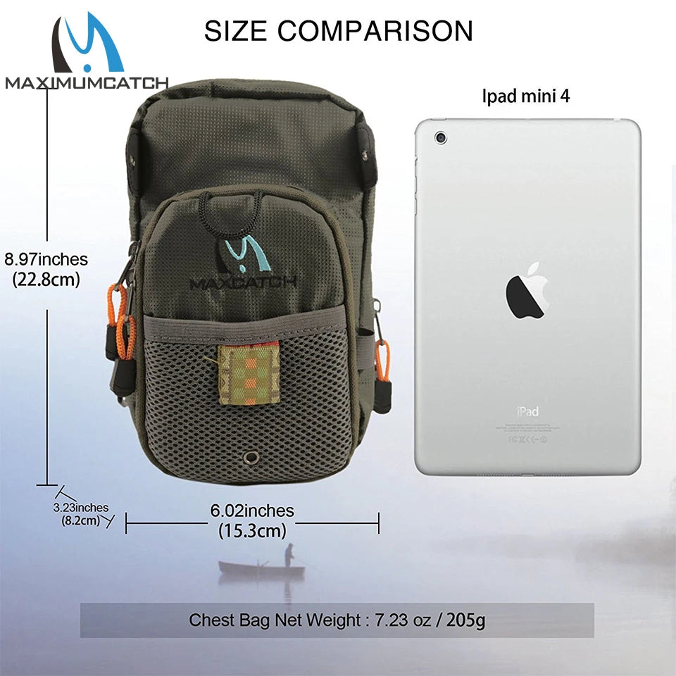 Maximumcatch Fly Fishing Chest Pack – Optional Five Essential Fishing Tool Accessories