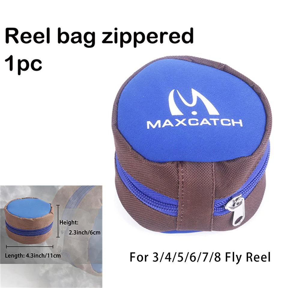 Maximumcatch Neoprene Fly Reel Bag – Protective Pouch for 3–8WT Fly Reels