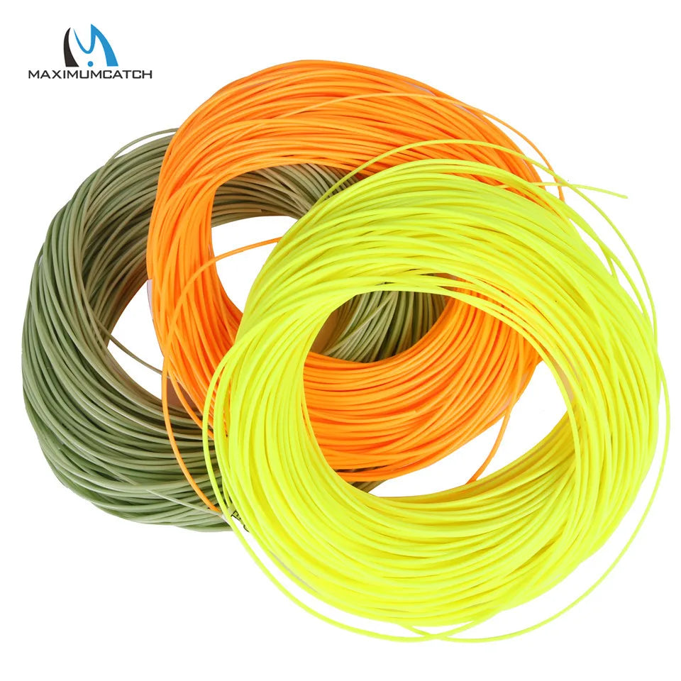 Maximumcatch Double Taper Floating Fly Fishing Line – 100FT, 1–8WT with Welded Loops