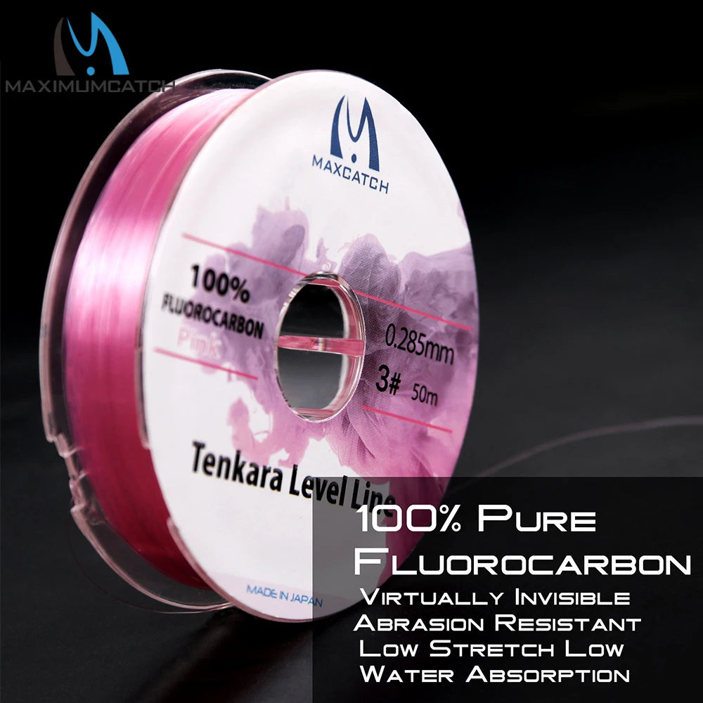 Maximumcatch Tenkara Level Line – 50M Fluorocarbon Fly Fishing Line