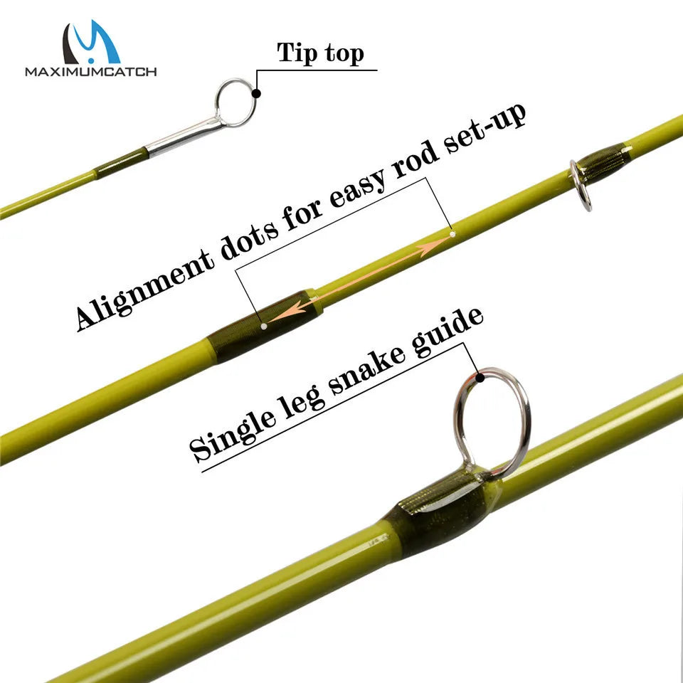 Maximumcatch Practice Starter Fly Rod – 4.2FT (1.28M) with WF Fly Line & Strike Indicator