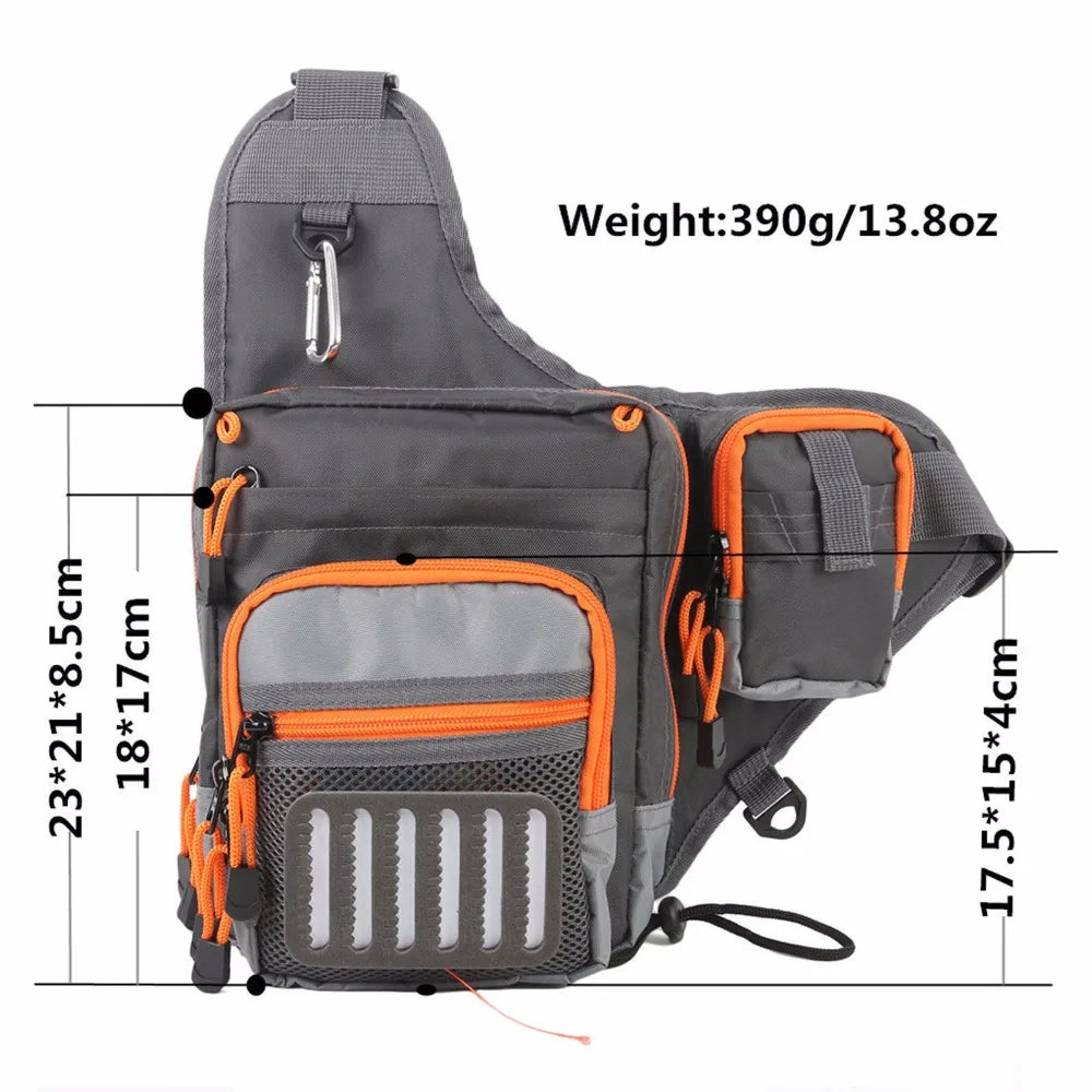 Maximumcatch Fly Fishing Sling Pack – 3-Layer Fishing Bag for Ultimate Organization