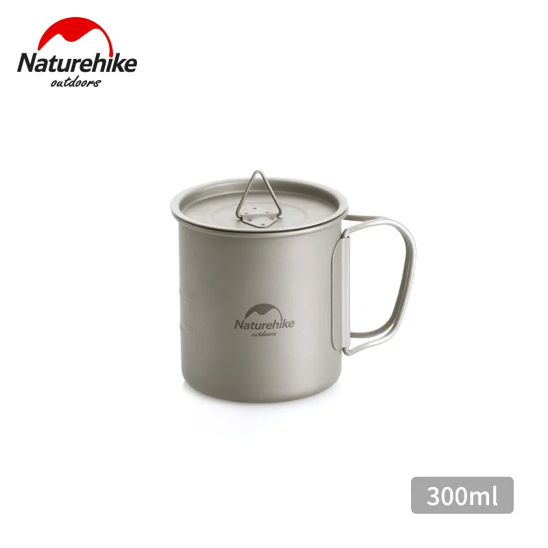 Naturehike Titanium Cup Camping Mug – Ultralight Tableware for Travel, Hiking & Outdoor Cooking