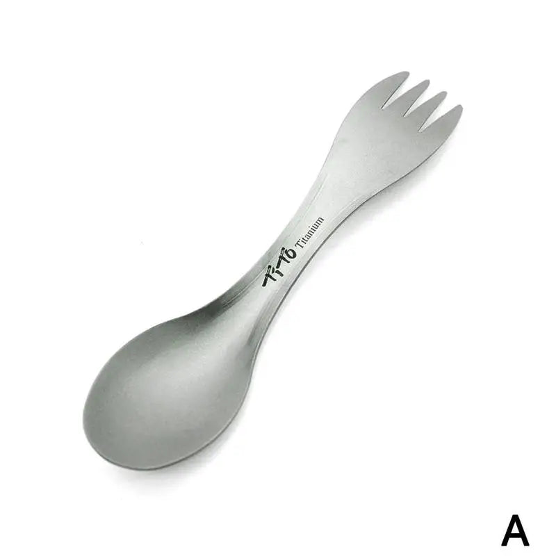 Titanium Spork Spoon – Ultralight 2-in-1 Cookware for Outdoor Adventure
