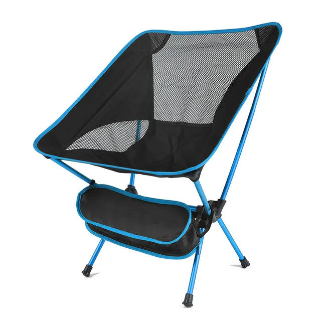 Ultralight Folding Chair – Portable & Extended Comfort for Camping, Fishing & More