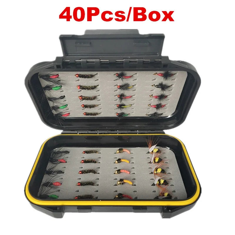 Fly Fishing Fly Kit – 40 / 78 / 126 PCS Mixed Styles