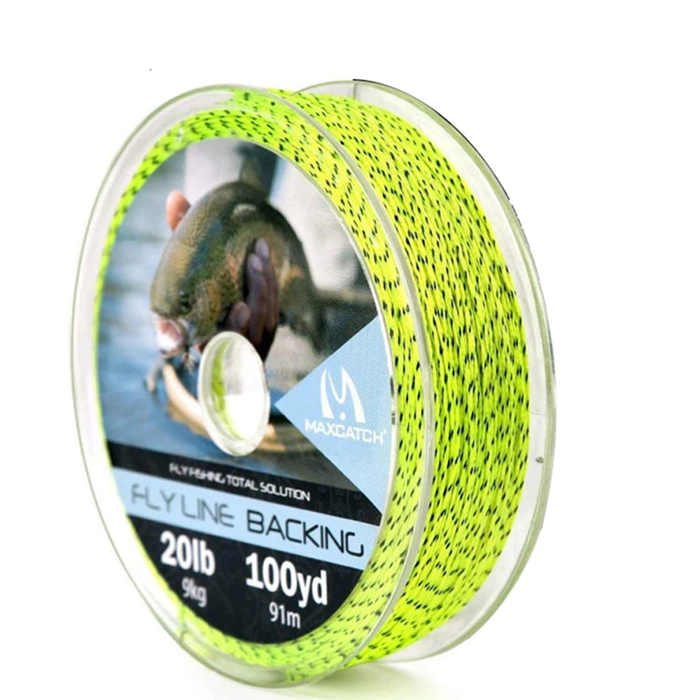 Maximumcatch Braided Backing Line – Fly Fishing Line (20/30LB, 50/100/300 Yards, Multi-Color)