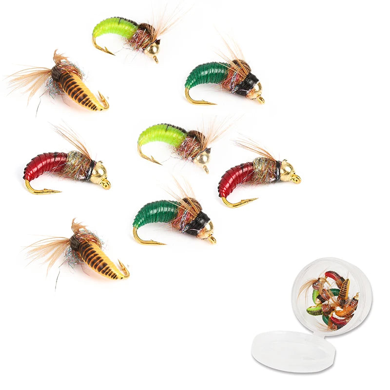 Maximumcatch Fly Fishing Flies Set – Streamer, Dry, Nymph, Wet Flies (#2–#14) for Trout & More