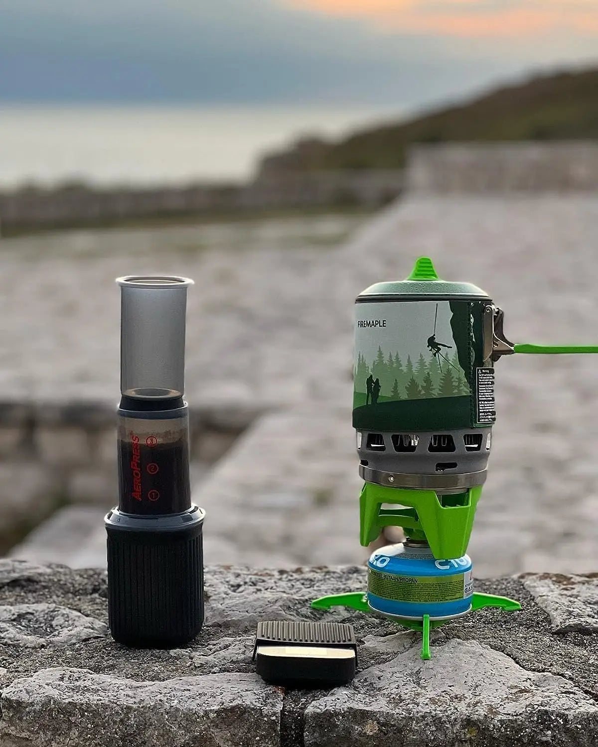 Fire Maple FMS-X3 Camping Cooking System – 2200W Gas Burner with 0.8L Pot & Piezo Ignition