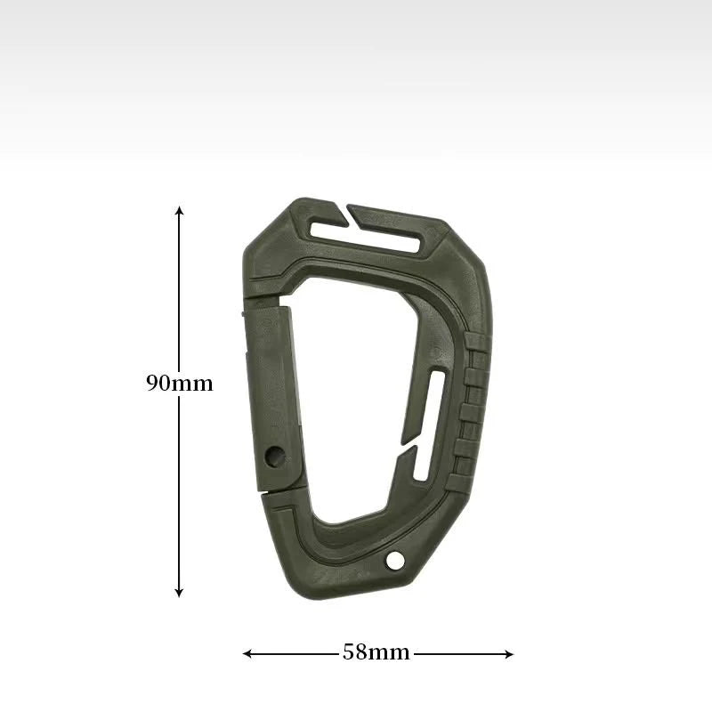 Tactical D-Ring Grimlock Carabiner Clip – Secure MOLLE Attachment for Military & Outdoor Gear