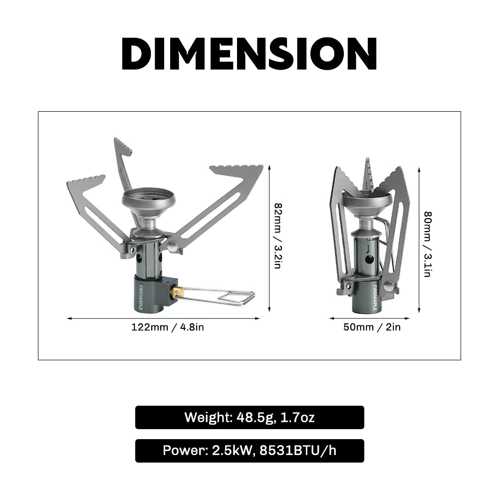 Fire‑Maple Hornet II Titanium Gas Stove Ultralight • Compact • High‑Efficiency Burner for Camping, Hiking & Bikepacking