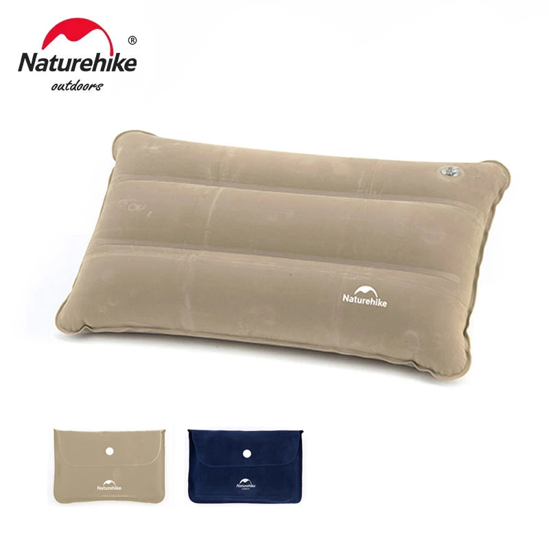 Naturehike Square Inflatable Pillow – Ultralight Folding Travel Pillow for Camping & Hiking