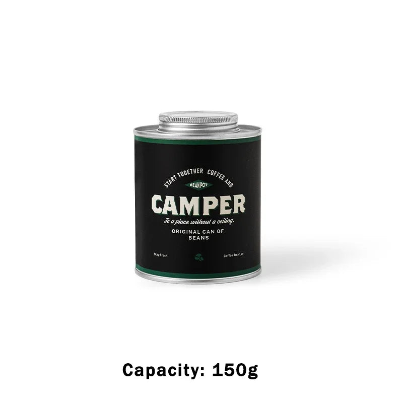 Portable Coffee Bean Sealed Jar – 150g/200g Tinplate Storage Container for Camping & Travel