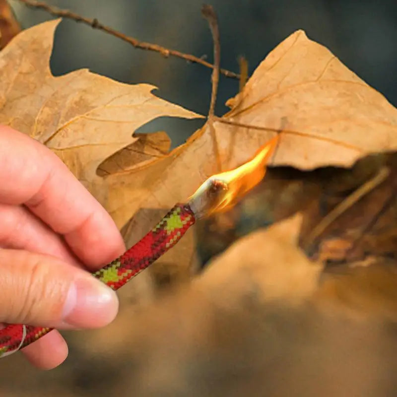 25ft Outdoor Wax-Dipped Jute Fire Starter Rope – Waterproof Ignition Cord for Camping, Survival & Emergency Use