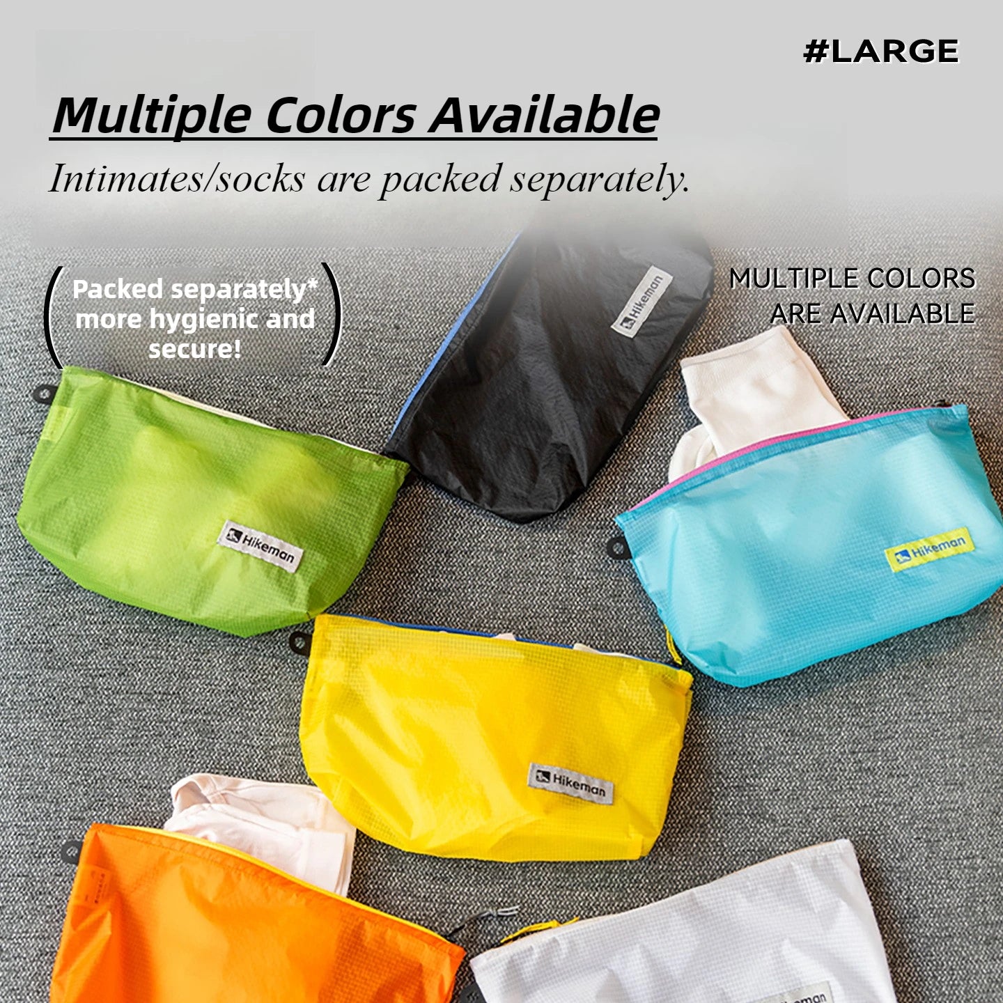 HIKEMAN Ultralight Silicone Storage Bag – Waterproof 15D Travel Organizer