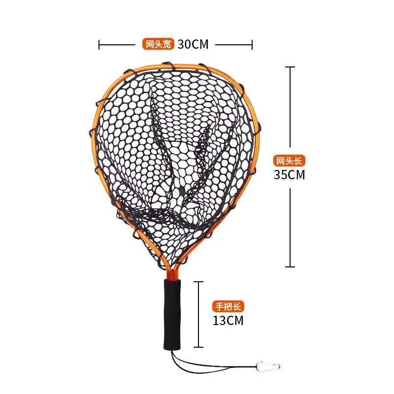 Ultralight Aluminum Alloy Frame • Silicone Wear-Resistant Mesh • Ideal for Fly Fishing