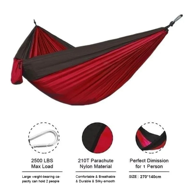 Rugged Camping Hammock – High-Strength Nylon to Rest Anywhere