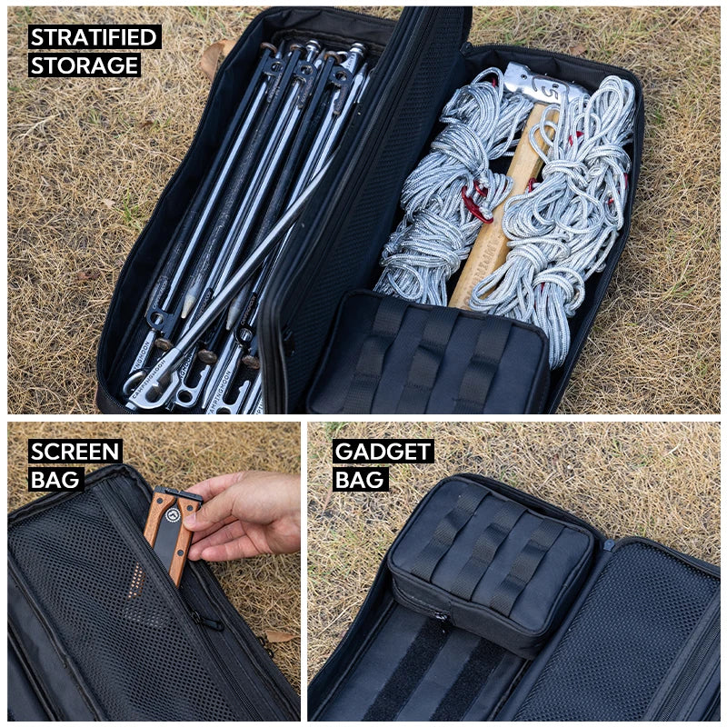 CAMPINGMOON BK-40 Black Waterproof Canvas Storage Bag