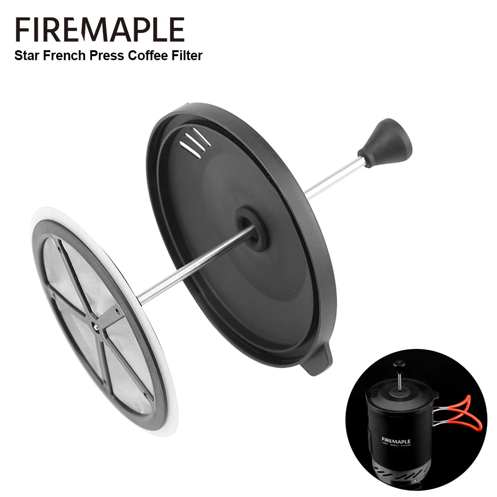 Fire Maple Star French Press Coffee Filter – Compatible with Star X1/X2/X3 Cooking Systems