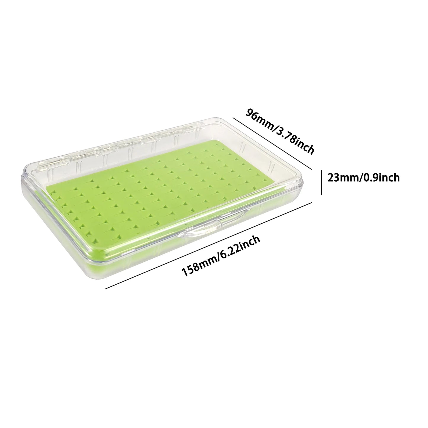 Aventik 100% Waterproof Fly Box Silicone Transparent Fishing Box Fishing Storage