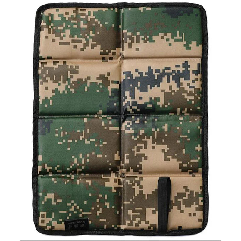 Folding Camping Mat - Portable Outdoor Oxford Cloth Waterproof Foam Sitting Pad for Hiking