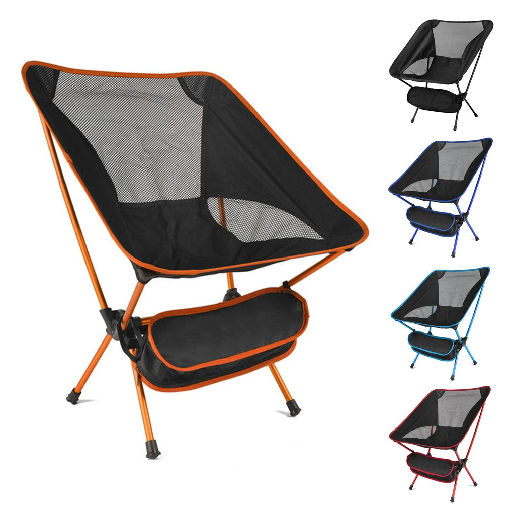 Ultralight Folding Chair – Portable & Extended Comfort for Camping, Fishing & More