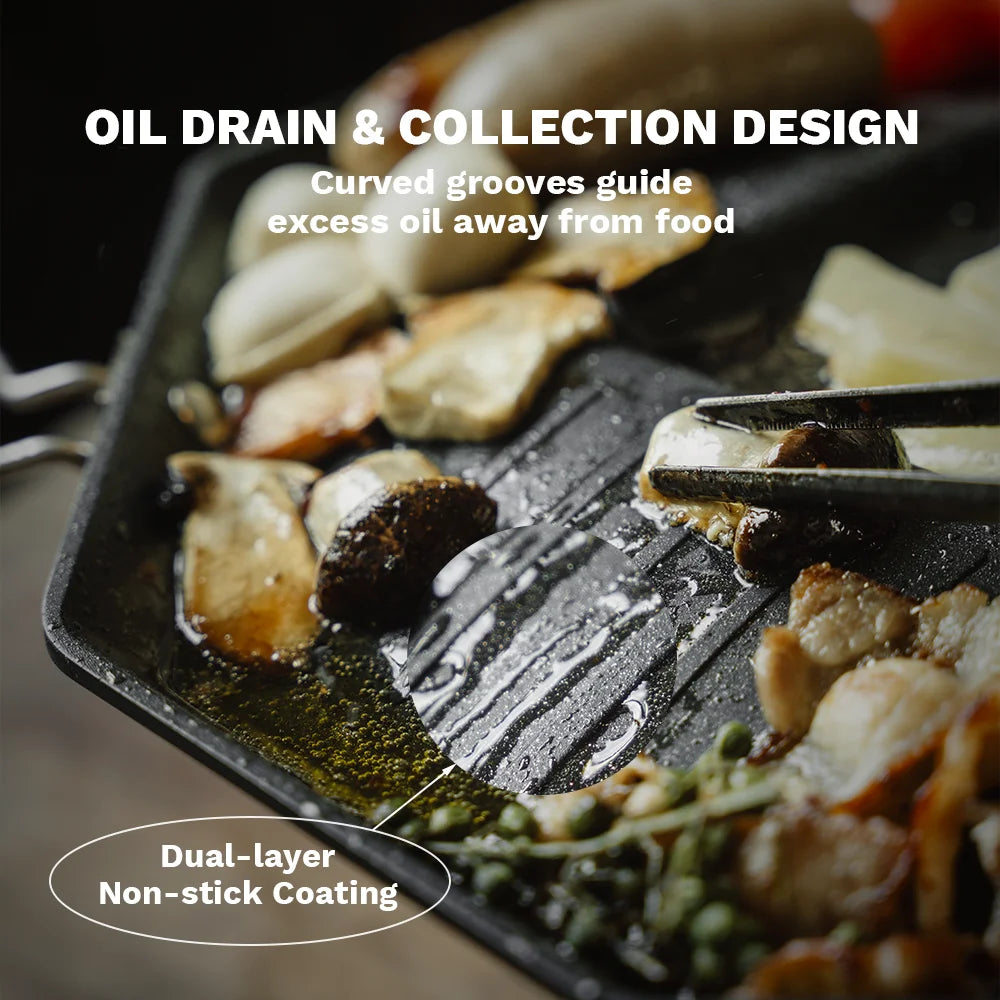 FireMaple SizzlePro Multi-function Frying Pan – Sear, Grill, and Sizzle Anywhere