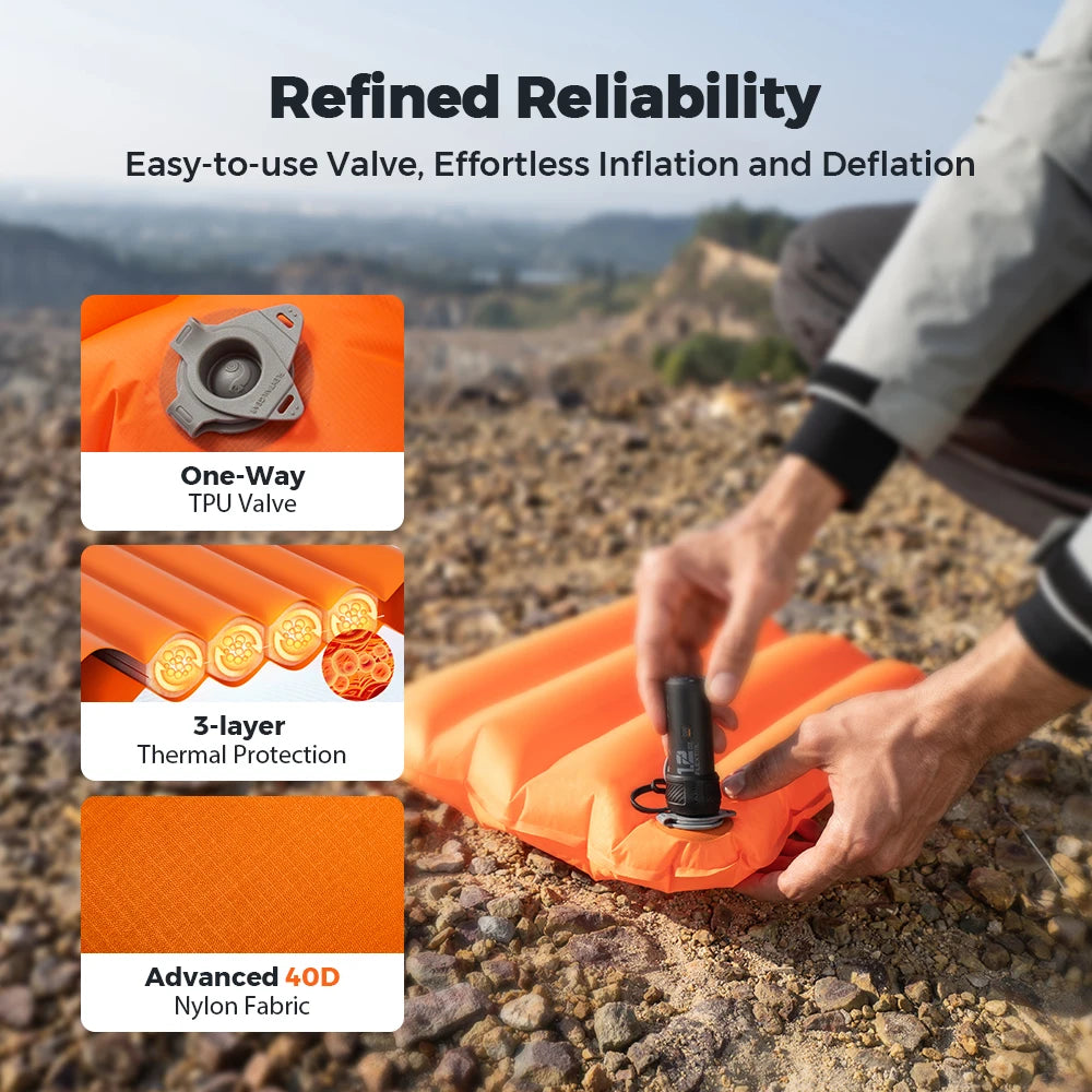 FLEXTAIL ZERO SEAT – Ultralight Inflatable Cushion with 2.8 R-Value & Carrying Bag