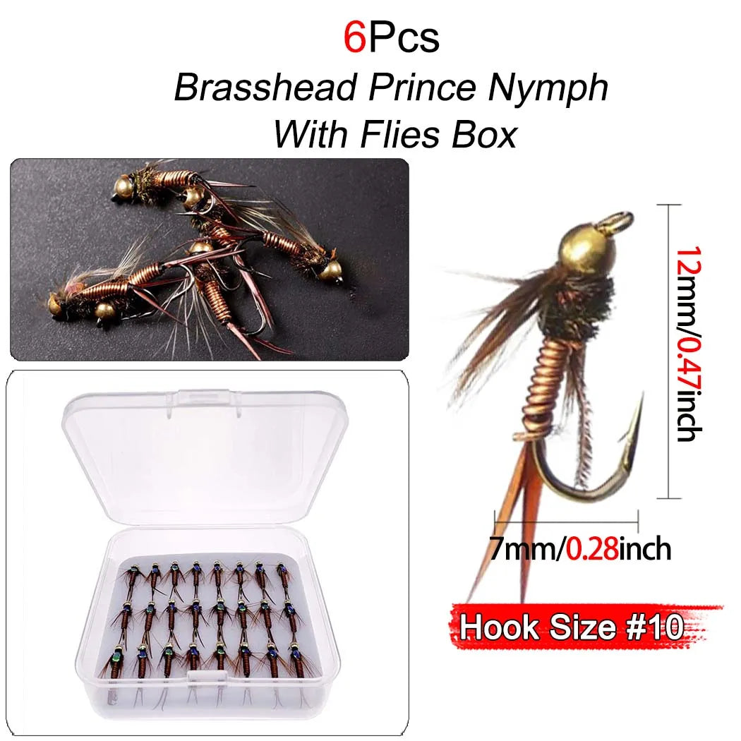 Fast Sinking Tungsten Bead Head Nymph – 6/12/24 Pcs Box