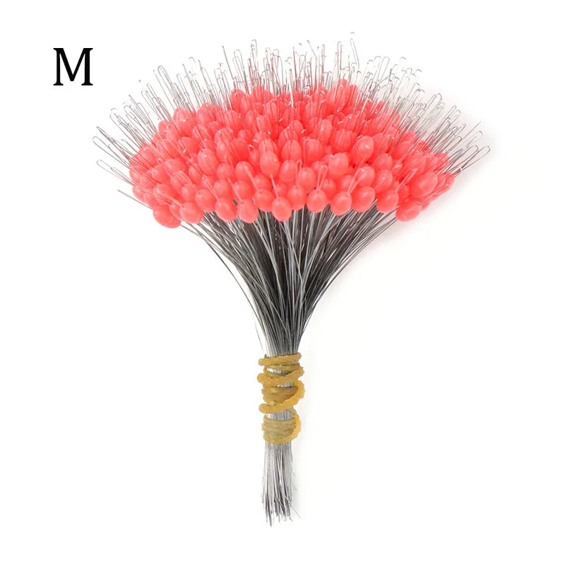 300PCS Professional Fishing Float Stopper Set - Silicone Space Beans Oval Bobber Stoppers – Anti-Tangle Line Control Gear