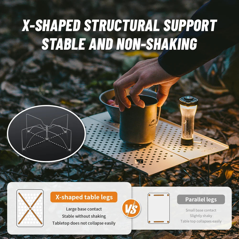 Naturehike X01 Folding Table – Ultralight Aluminum Alloy Portable Table for Camping, Hiking