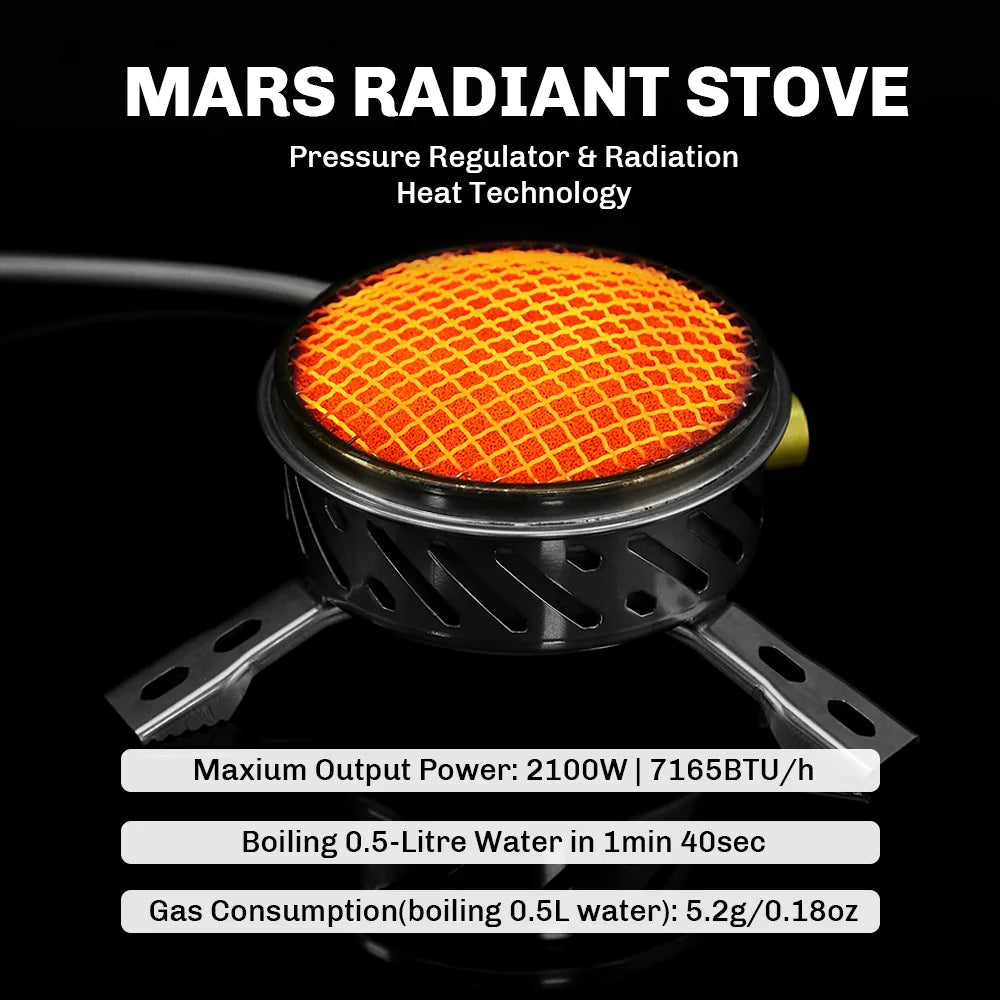 Fire‑Maple Mars Radiant Stove System - Compact • Windproof • High‑Efficiency • Backpacking Ready