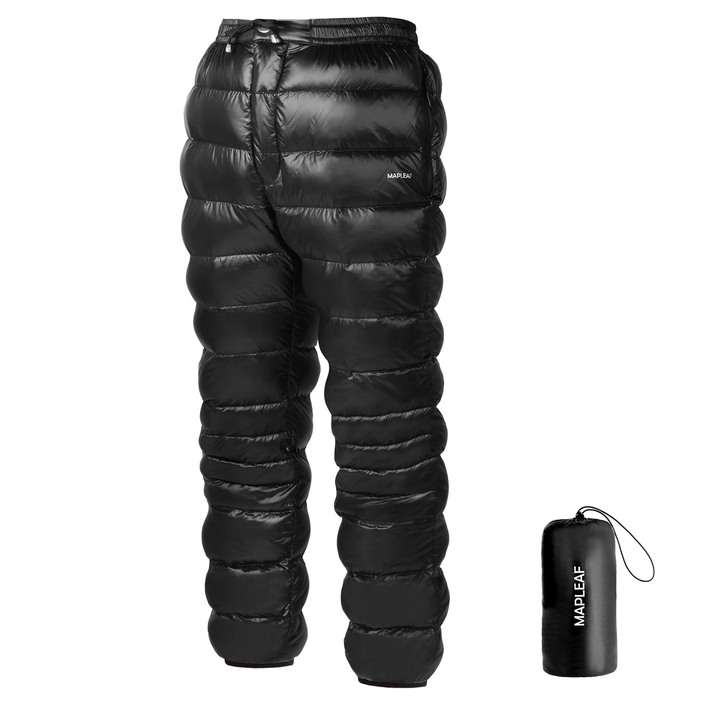 MAPLEAF Ultralight Down Pants – 800FP Warm Winter Trousers for Outdoor Adventures