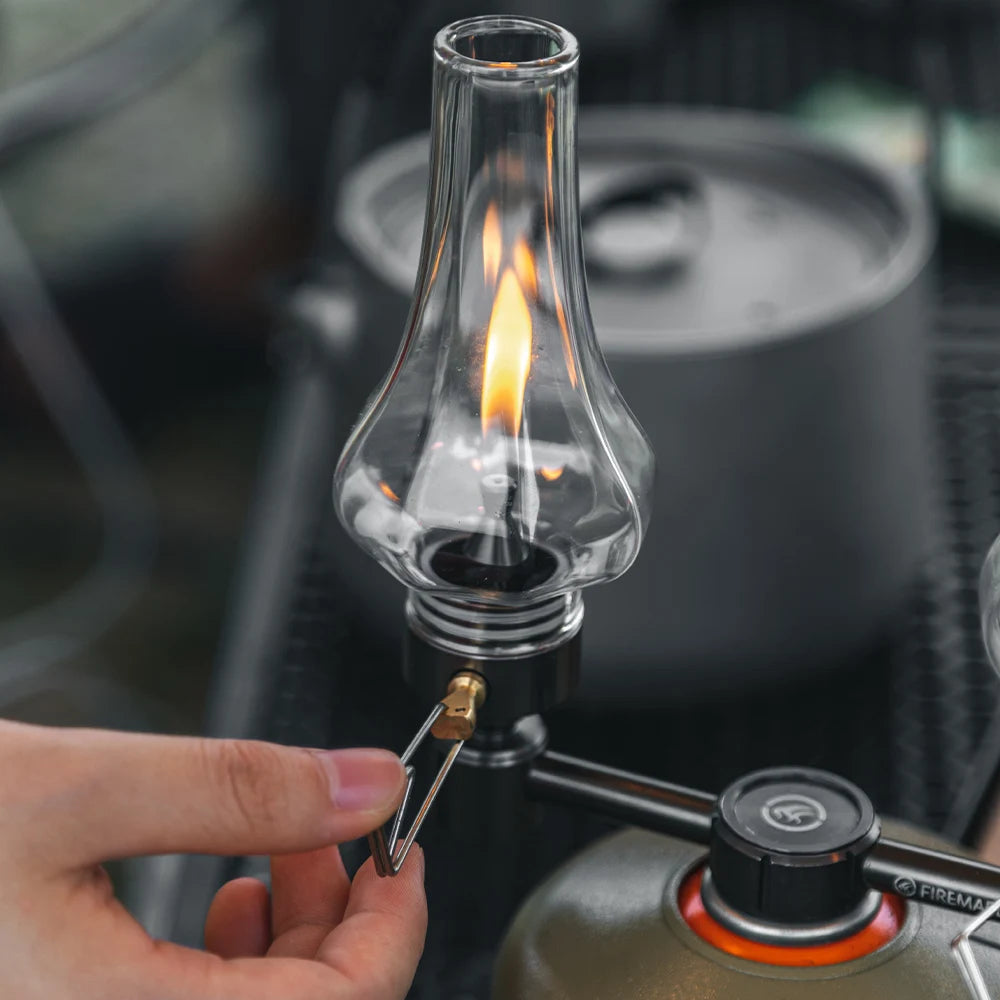 Fire Maple Tulip Gas Lantern Outdoor Fuel Lights Romantic Isobutane Ambiance Gas Lamp for Camping Hiking Backpacking