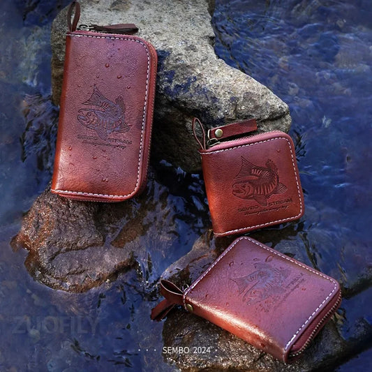 Fly Fishing Storage Bag - Felt Cowhide Wallet | Fly Dryer | Perfect for Stream Fishing