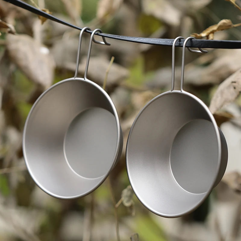 Tiartisan 260ml Titanium Sierra Bowl with Fixed Handle