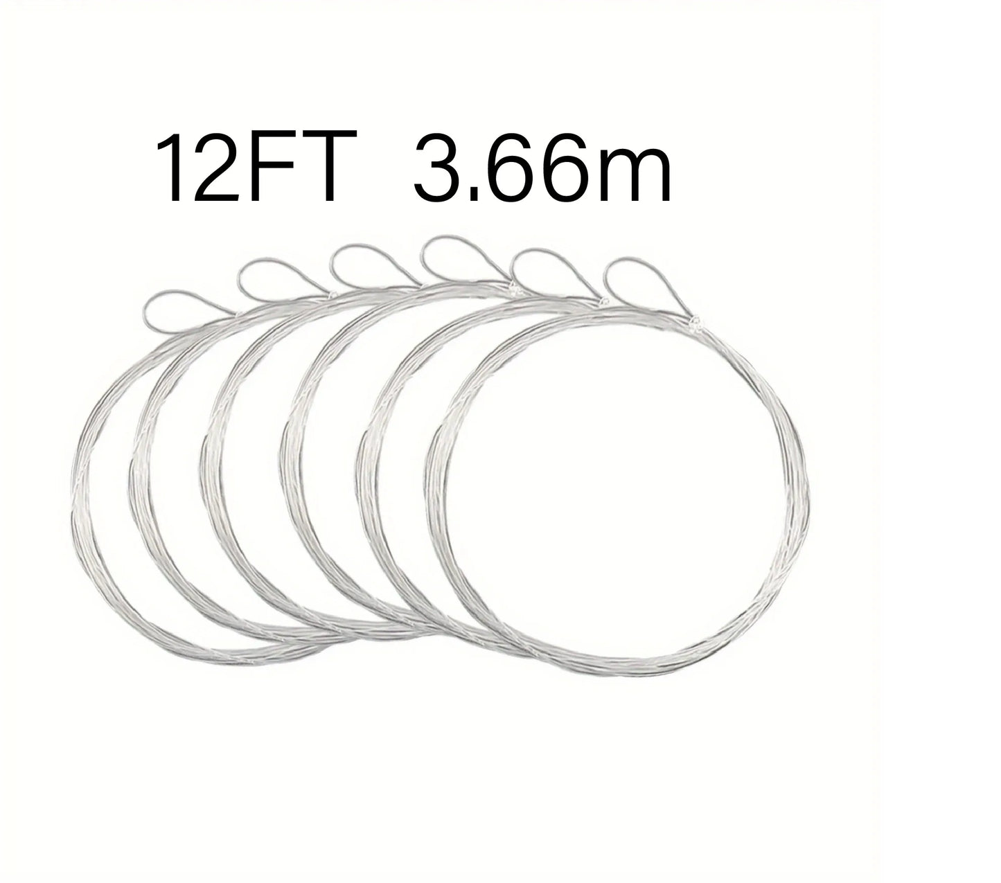 Aventik Pre-Tied Loop Clear Tapered Fly Fishing Leader – 6-Pack