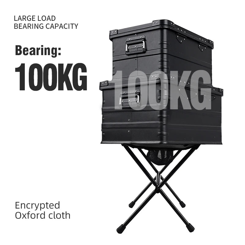 Outdoor Portable Folding Stool – Lightweight Aluminum Alloy Mini Chair with Storage