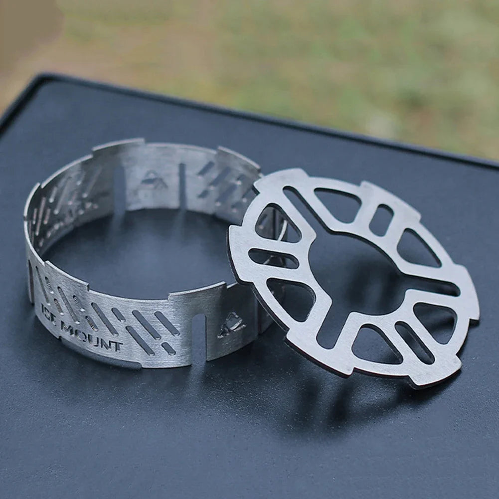 Outdoor Stove Wind Screen – Portable Windproof Ring for Camping