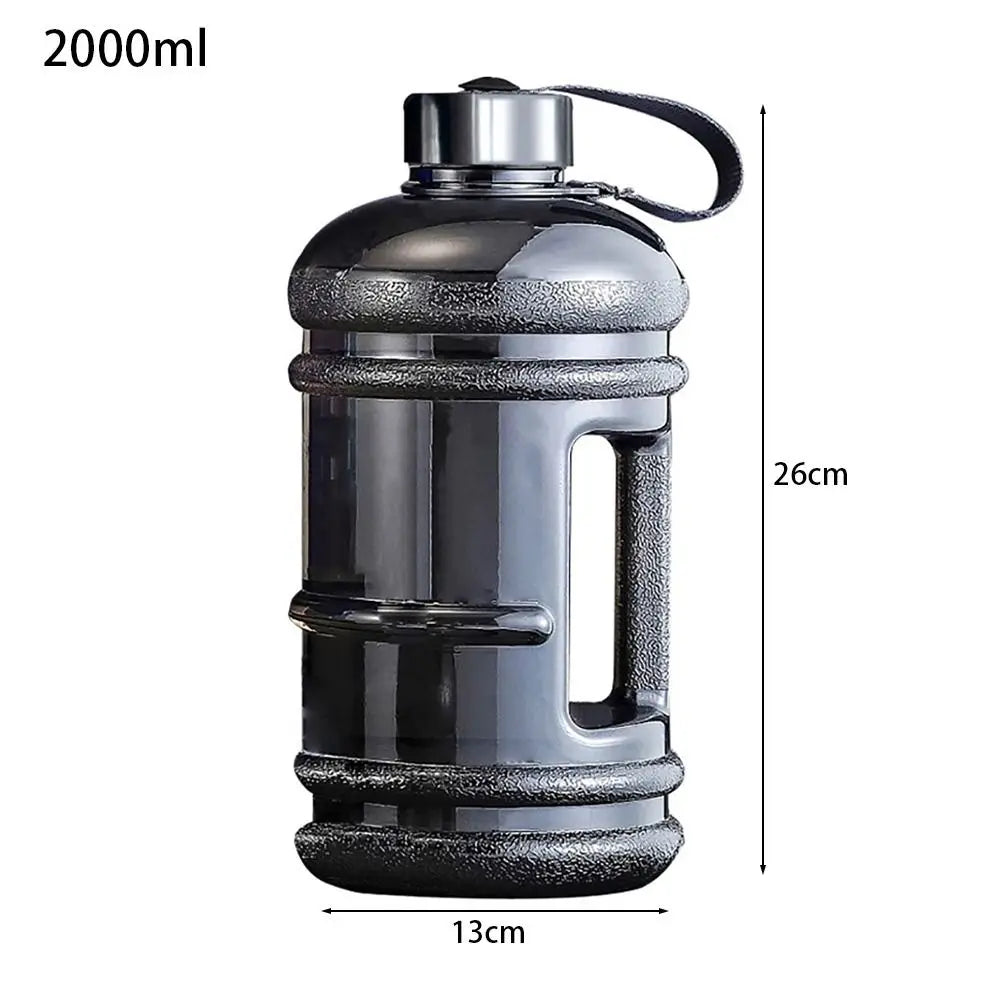 2L Large‑Capacity Bottle -Durable PETG Gallon Water Bottle with Handle & Shaker Function